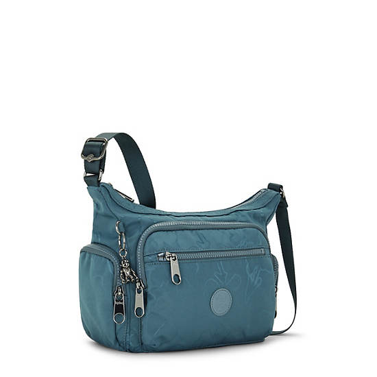 Kipling Gabbie Small Printed Crossbody Táska Sötétkék Szürke | HU 1145VR